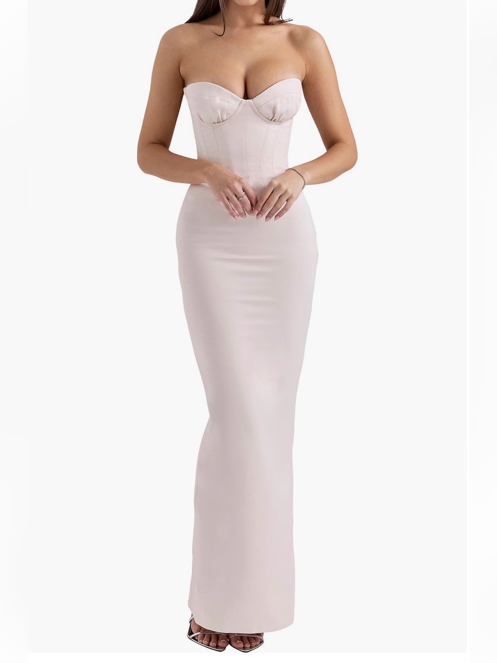 House Of CB Valeria Strapless Corset Maxi Dress
